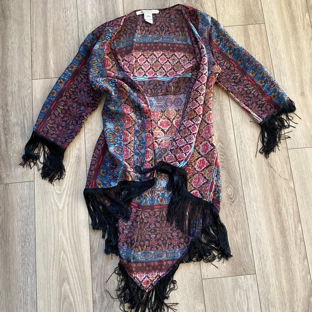 American Rag fringe cardigan